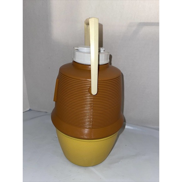 Vintage Poloron SEARS Drink Cooler, Green & White, 1 /2Gallon, Vacucel Insulated - Picture 2 of 12